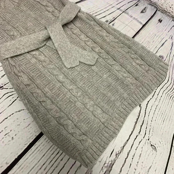 Old Navy Cable Knit Short Sleeve‎ Sweater Tie Dress Girls 18-24 Months - Picture 8 of 9